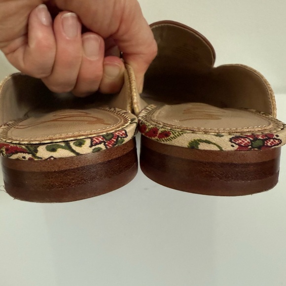 Sam Edelman Linnie Bit Mule Bleached Beechwood Tan Brown Women’s Size 9W - Picture 7 of 10